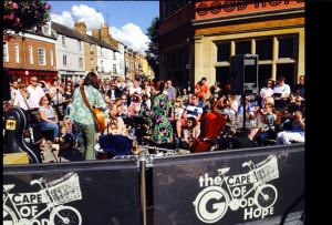 We drove from Suffolk to Oxford and made it just in time to perform in front of this jovial crowd at The Cape of Good Hope on Cowley Road! It went off!